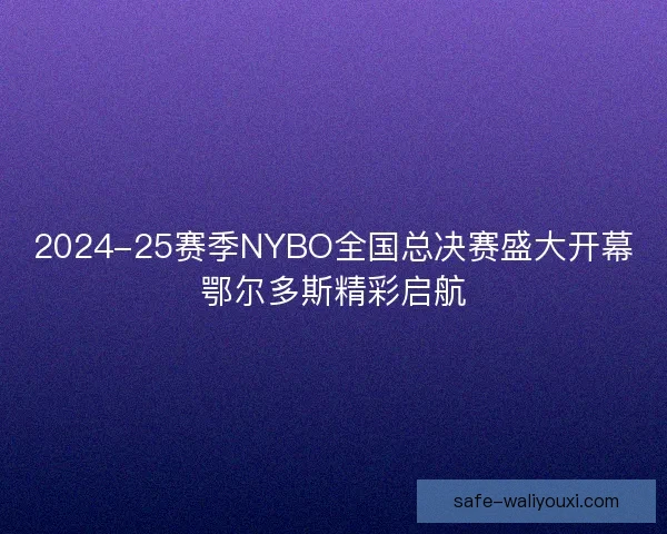2024-25赛季NYBO全国总决赛盛大开幕鄂尔多斯精彩启航 2024-25赛季NYBO全国总决赛盛大开幕鄂尔多斯精彩启航